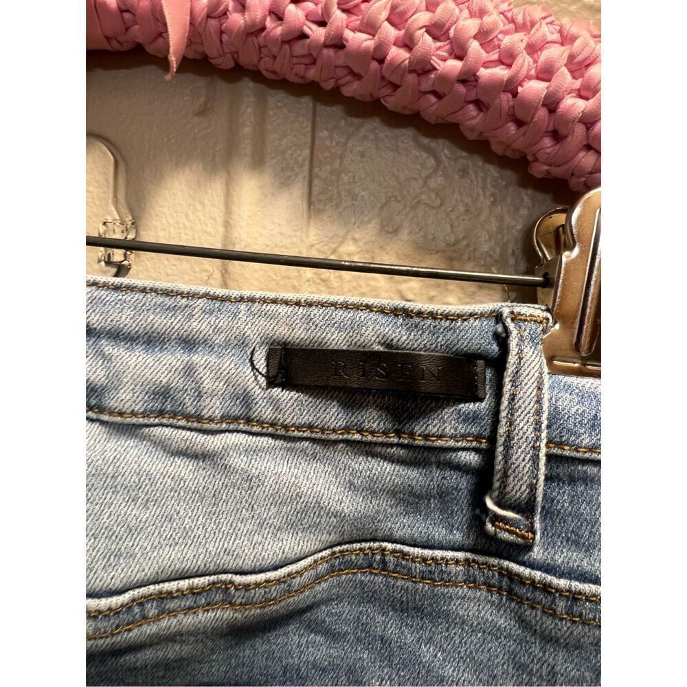 Risen Los Angeles Distressed Denim Skirt Woman’s Size Large - Picture 11 of 11